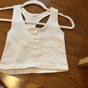White cropped tank. Never wore it.